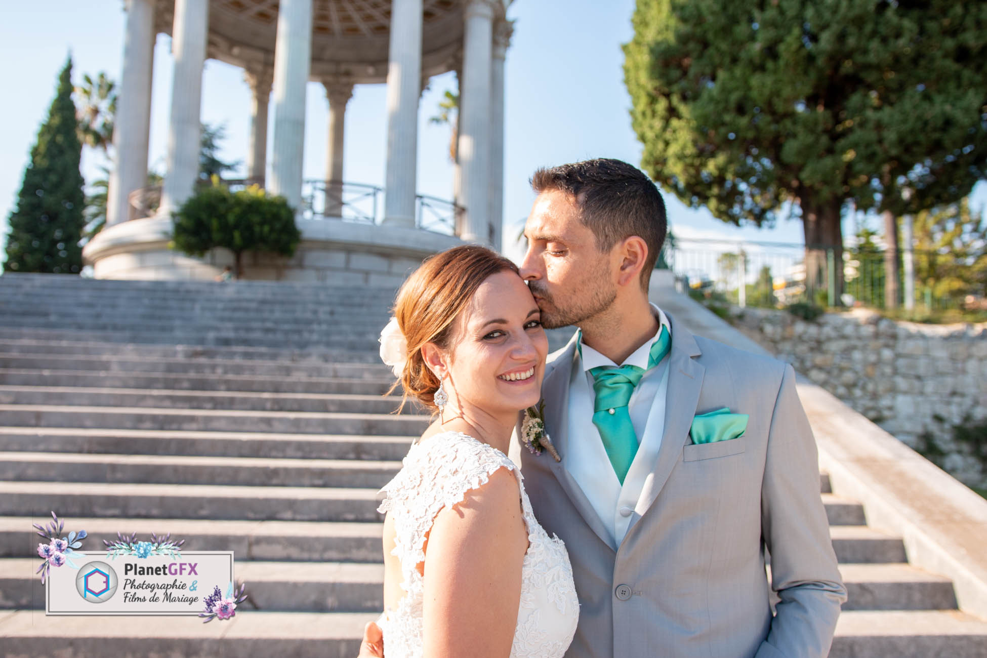 photographe mariage nice romance parc chambrun